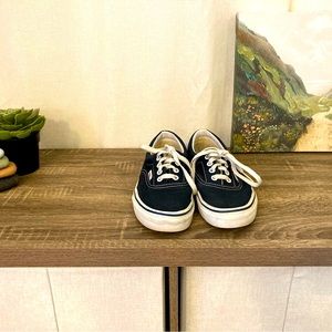 Navy blue lace up Vans